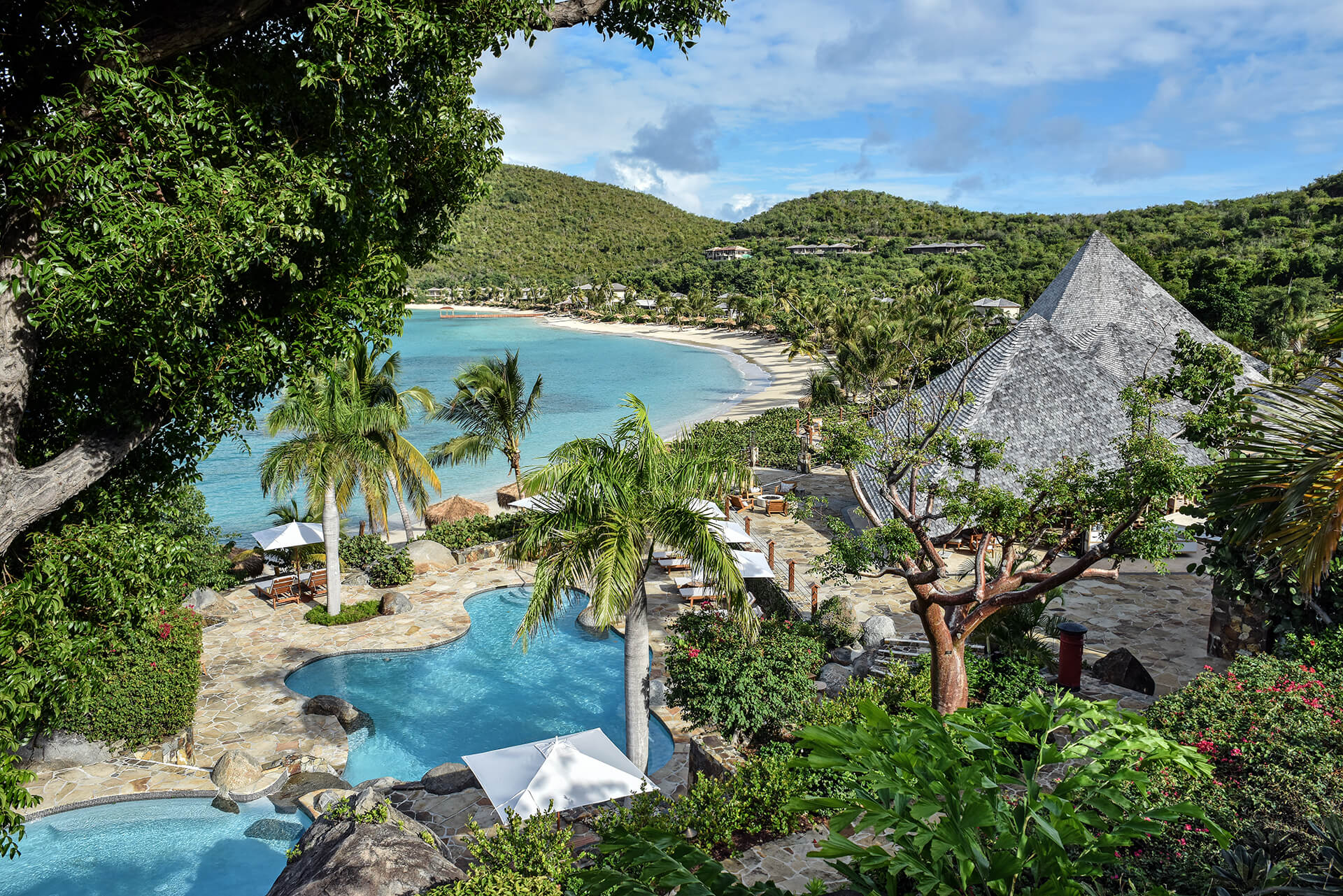 View of Rosewood Little Dix Bay