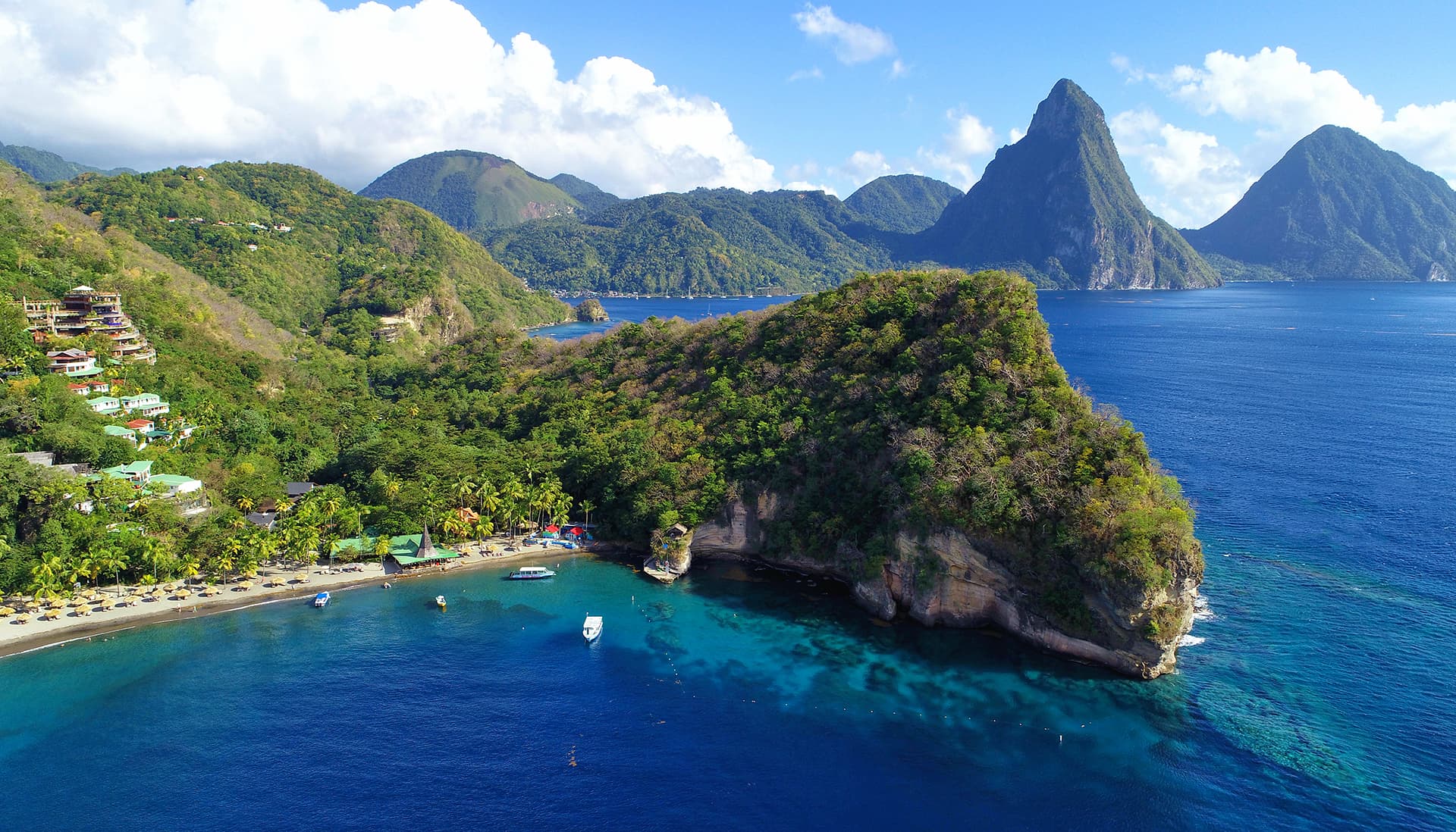 View of Anse Chastanet