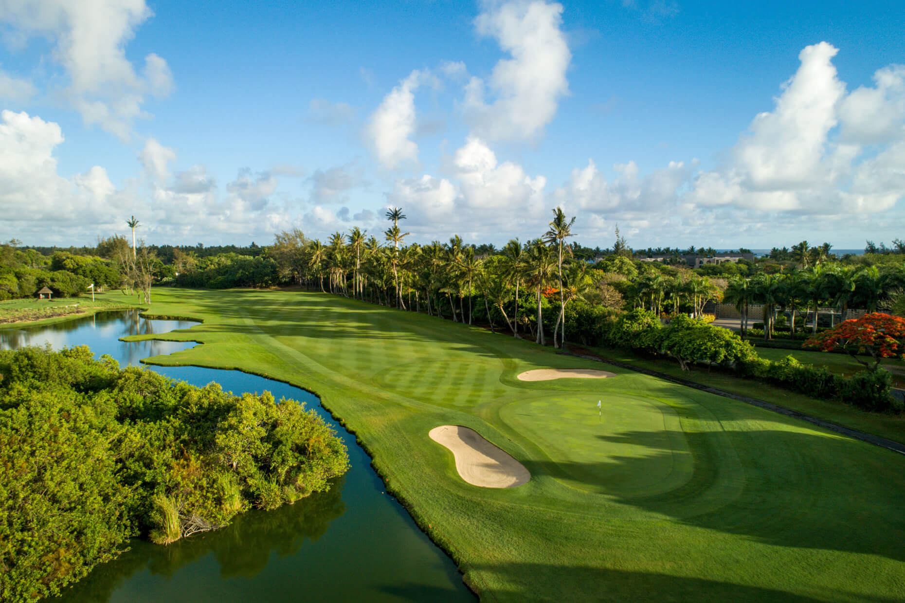 Golf course at Constance Belle Mare Plage