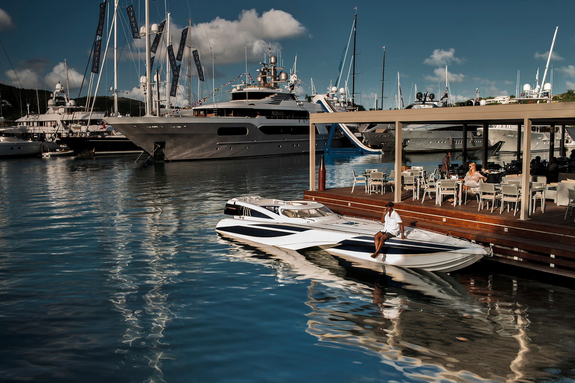 Yachts at South Point