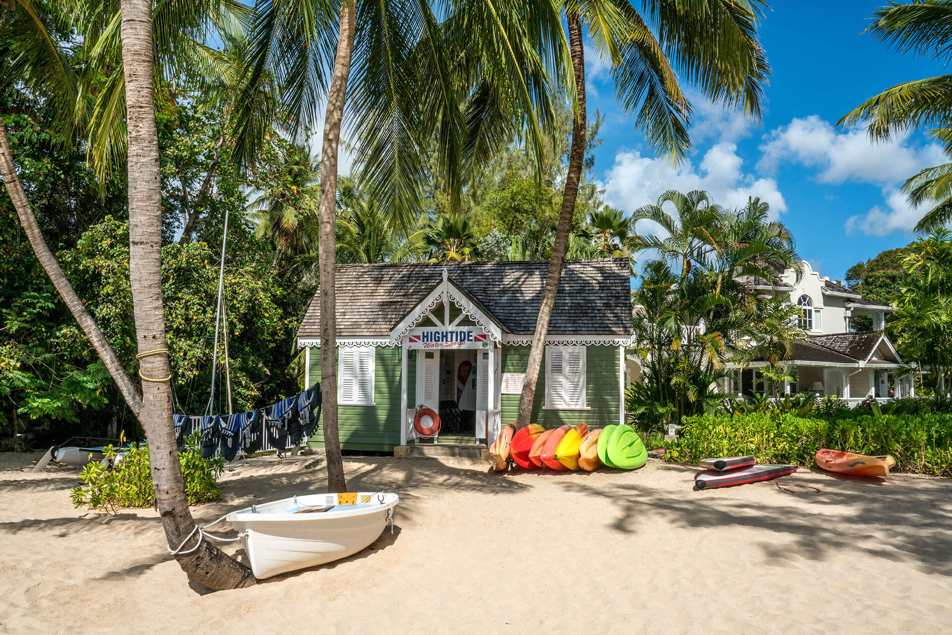 Watersports centre at Coral Reef Club