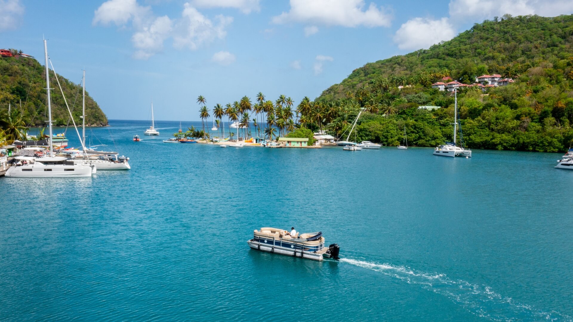 Pontoon service to the beach