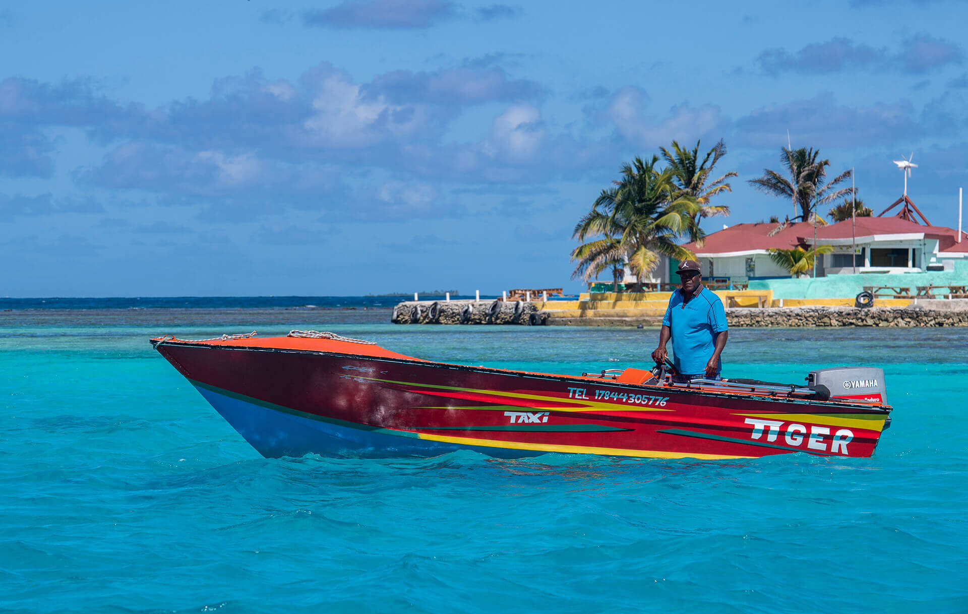 Speedboat in The Grenadines