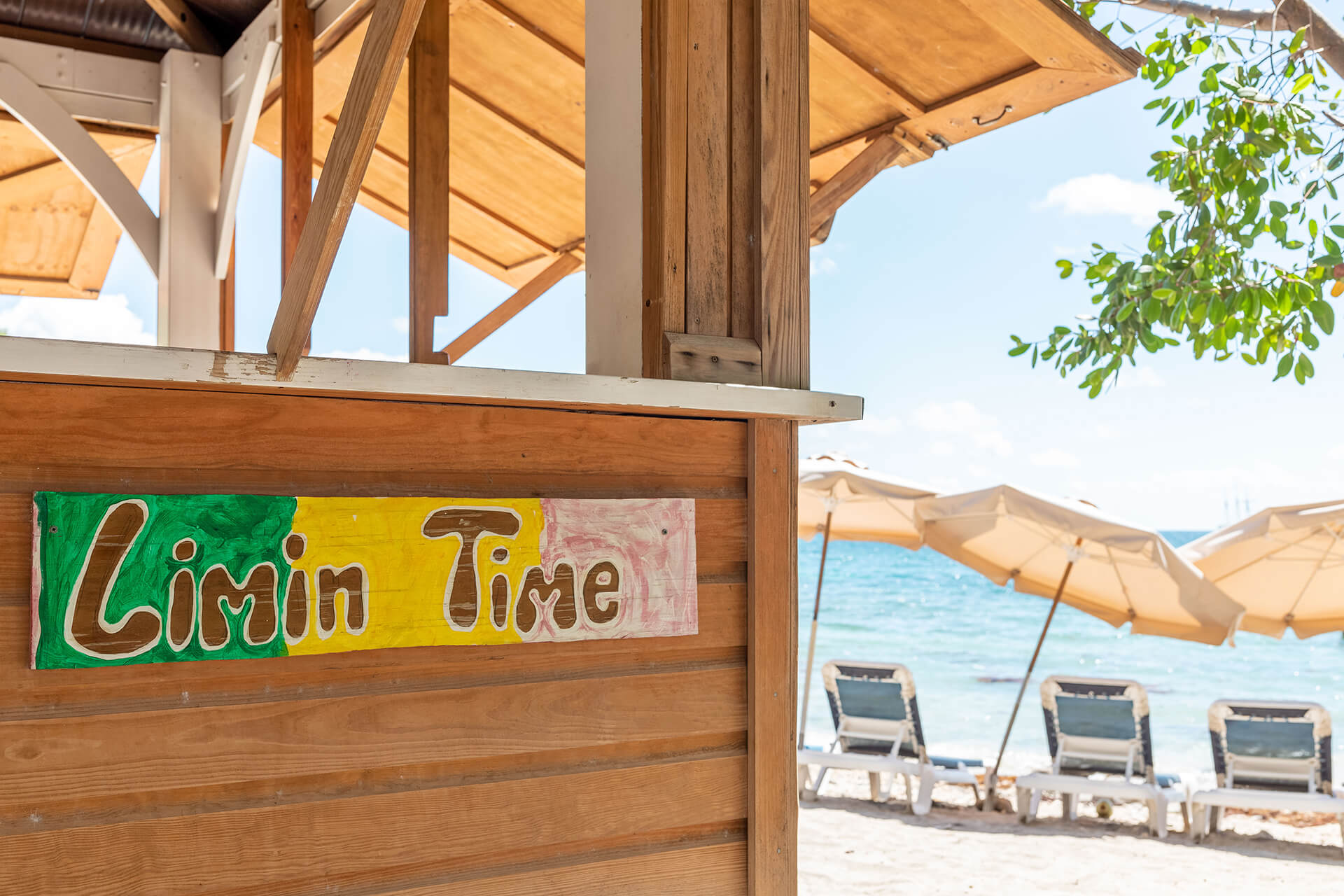 Beach bar in St Kitts