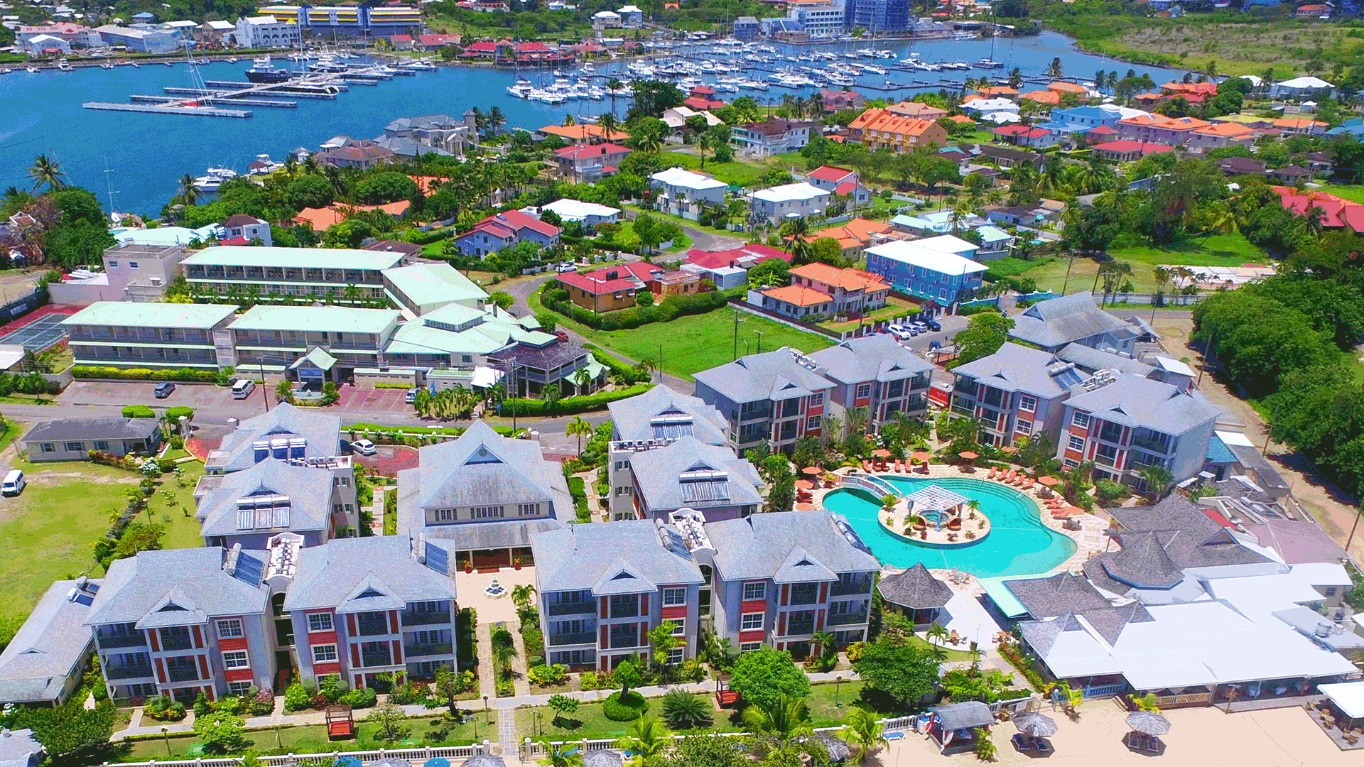 View of Bay Gardens Beach Resort