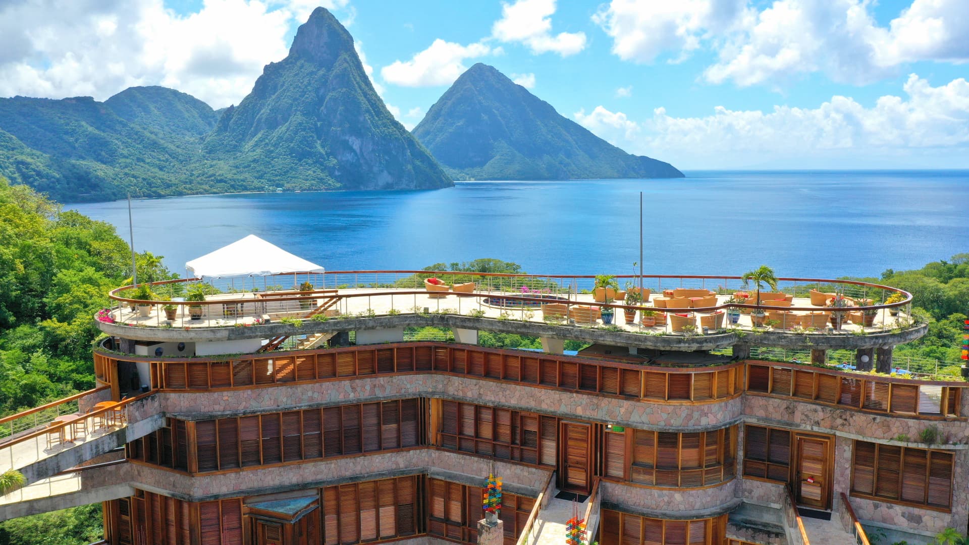 View of Jade Mountain