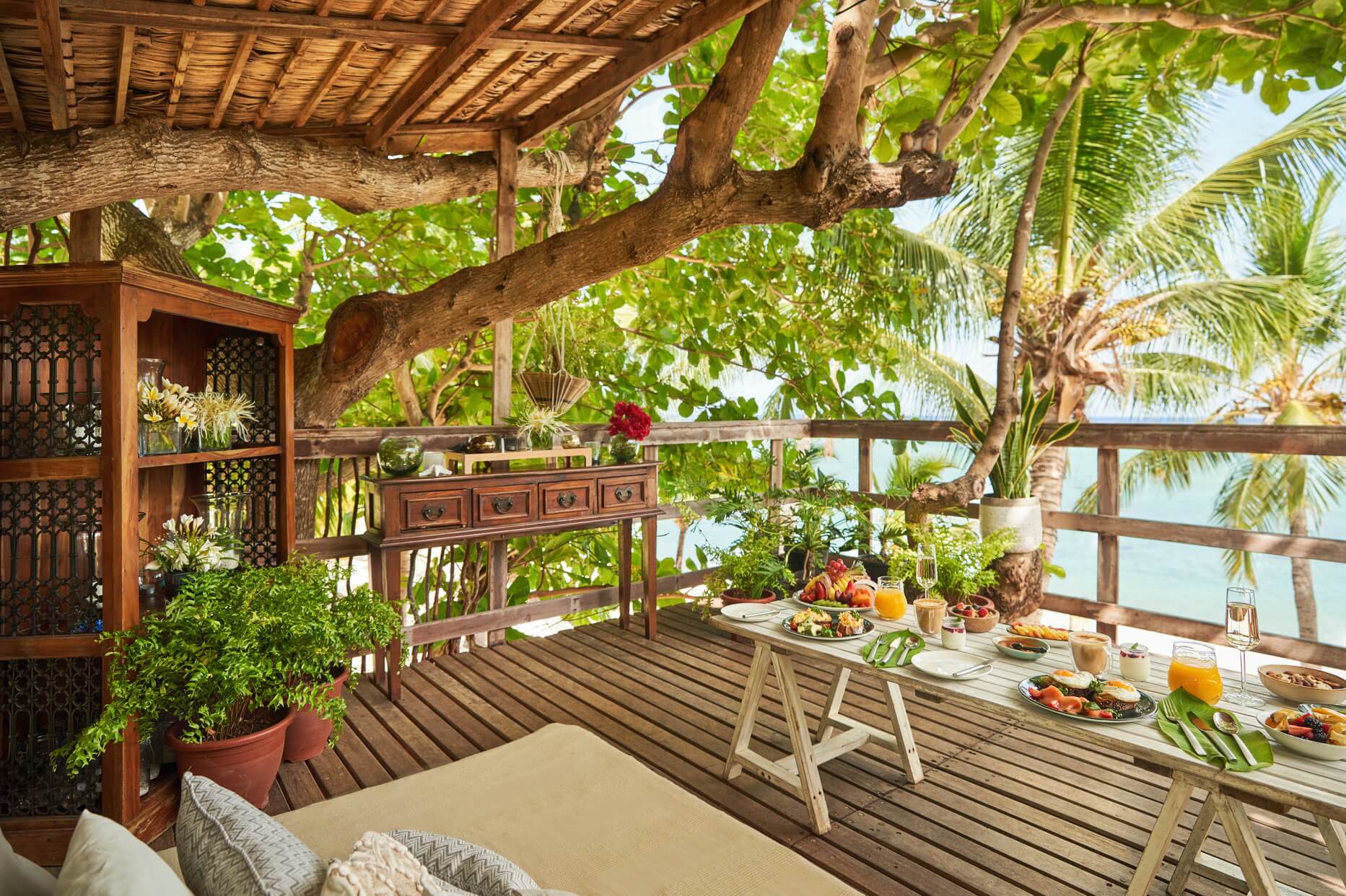 Tree house at LUX* Le Morne