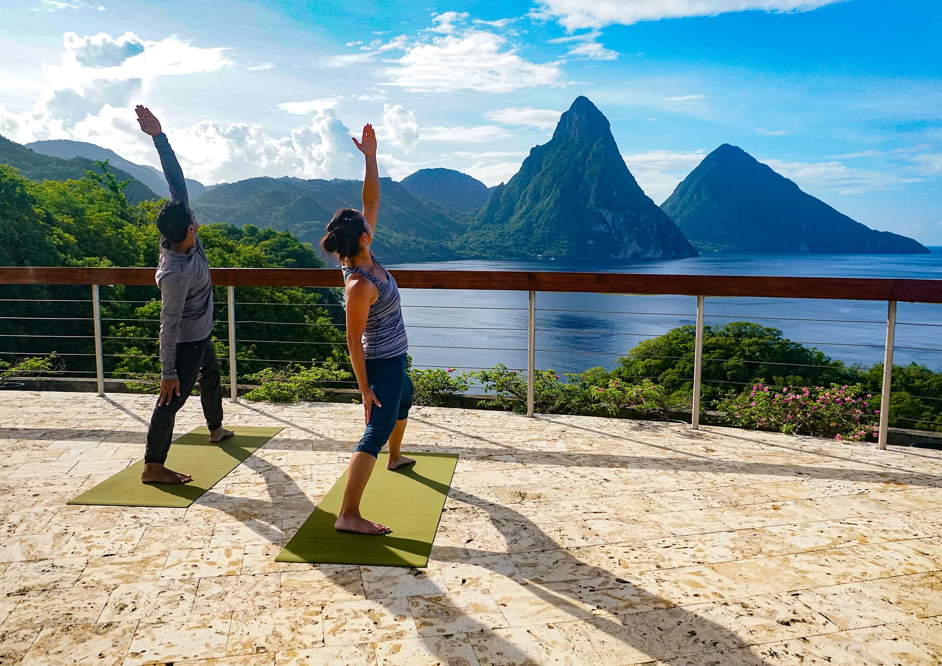 Yoga at Jade Mountain