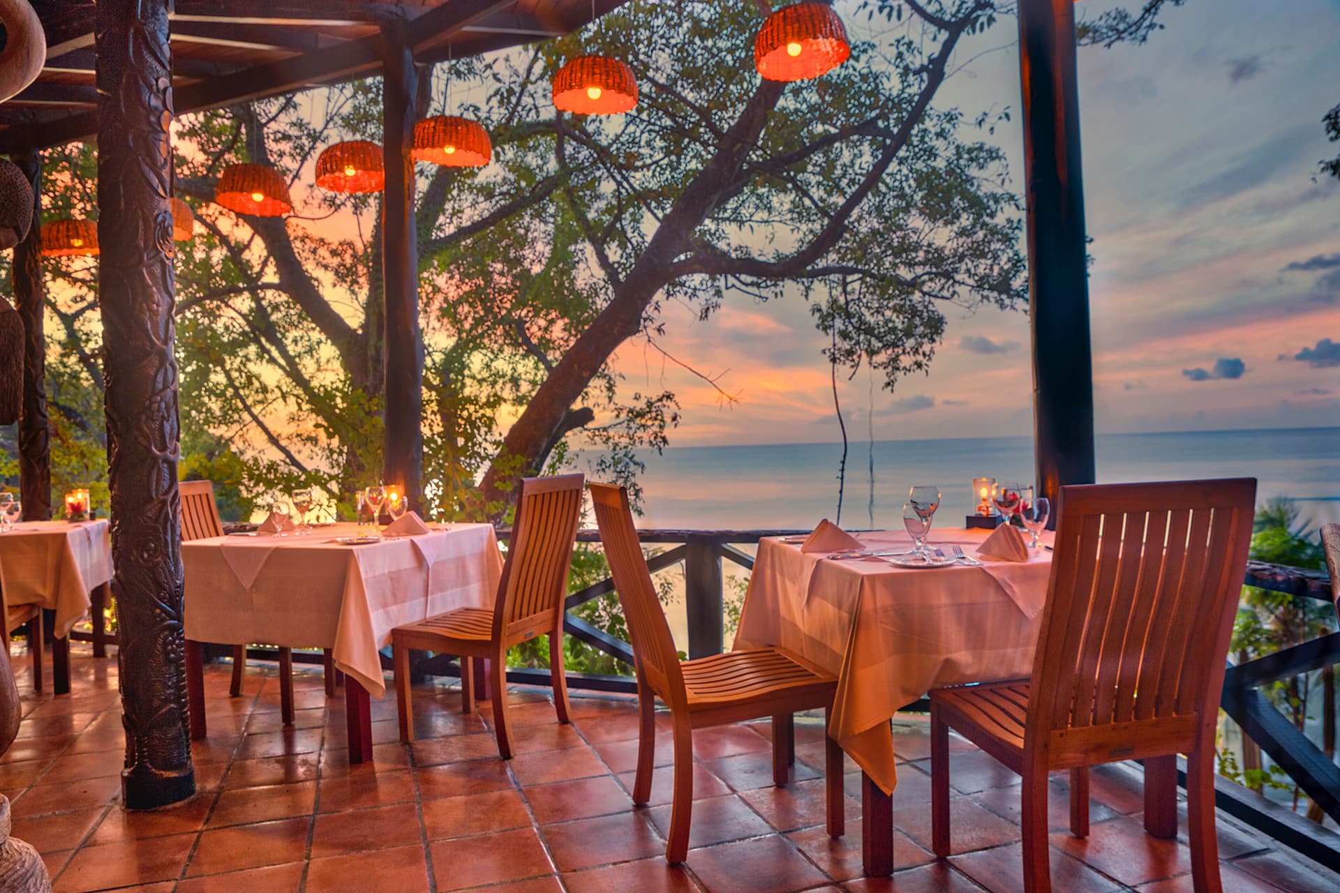 Dining at Anse Chastanet